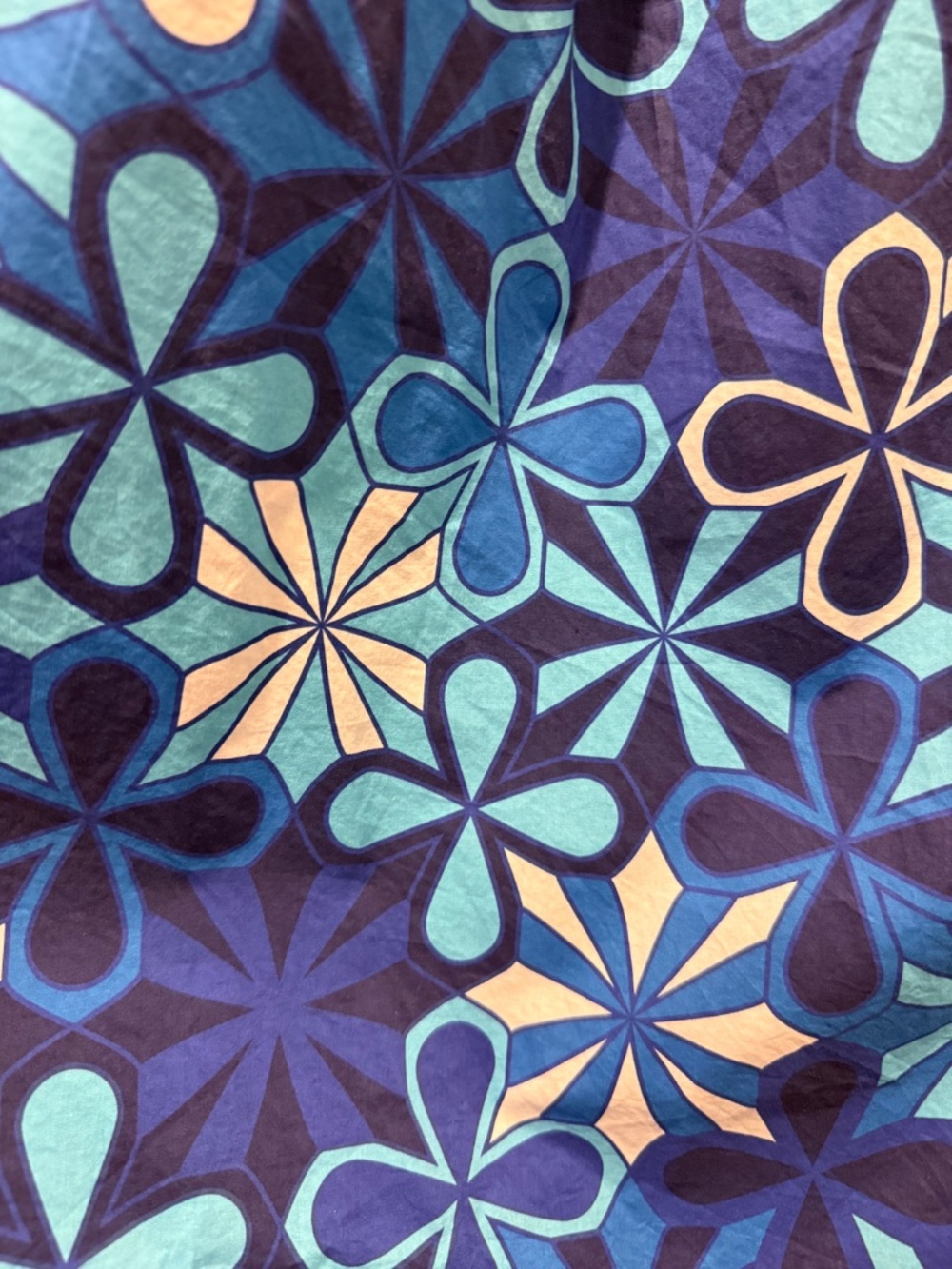Lesley Evers Dixie Skirt in Kaleidoscope Blue, Size 1X - Picture 4 of 4